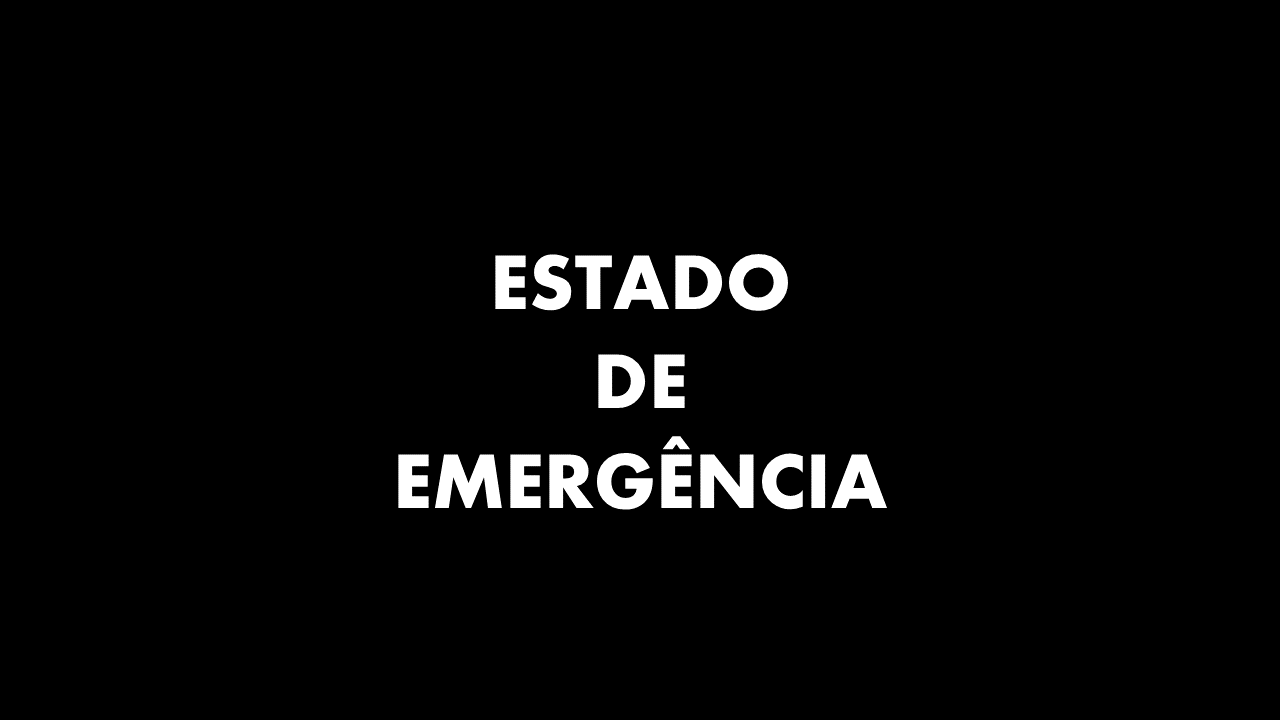 estado de emergência estado de emergência